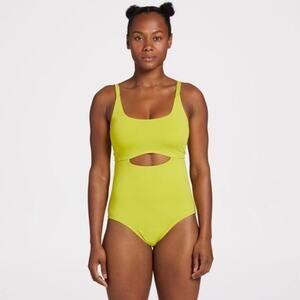 Calia Womens Keyhole Kiwi Green One
Piece Tummy Control Swimsuit Size 16 NWT